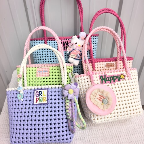 手工编织藤条包包diy自制材料包菜篮子手提自己做送女友成品5mm - 图1