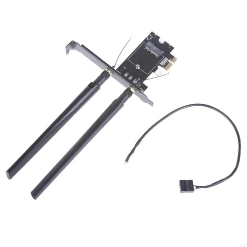 无线网卡 NGFF/M.2转PCI-E 蓝牙天线 台式机转接卡/板 BE200AX210 - 图3