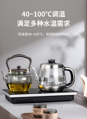 电热烧水壶全自动上水电陶炉茶台嵌入一体式烧水茶炉专用煮茶壶器