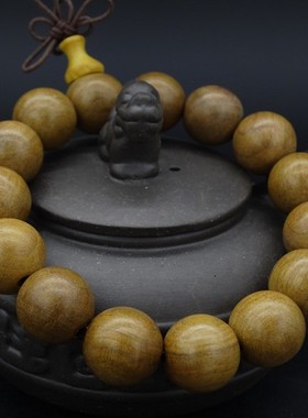 金丝楠木佛珠手串金丝阴沉木乌木