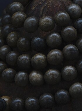 千年四川乌木手串男女款文玩佛珠