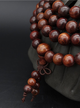 天然越南黄花梨手串佛珠