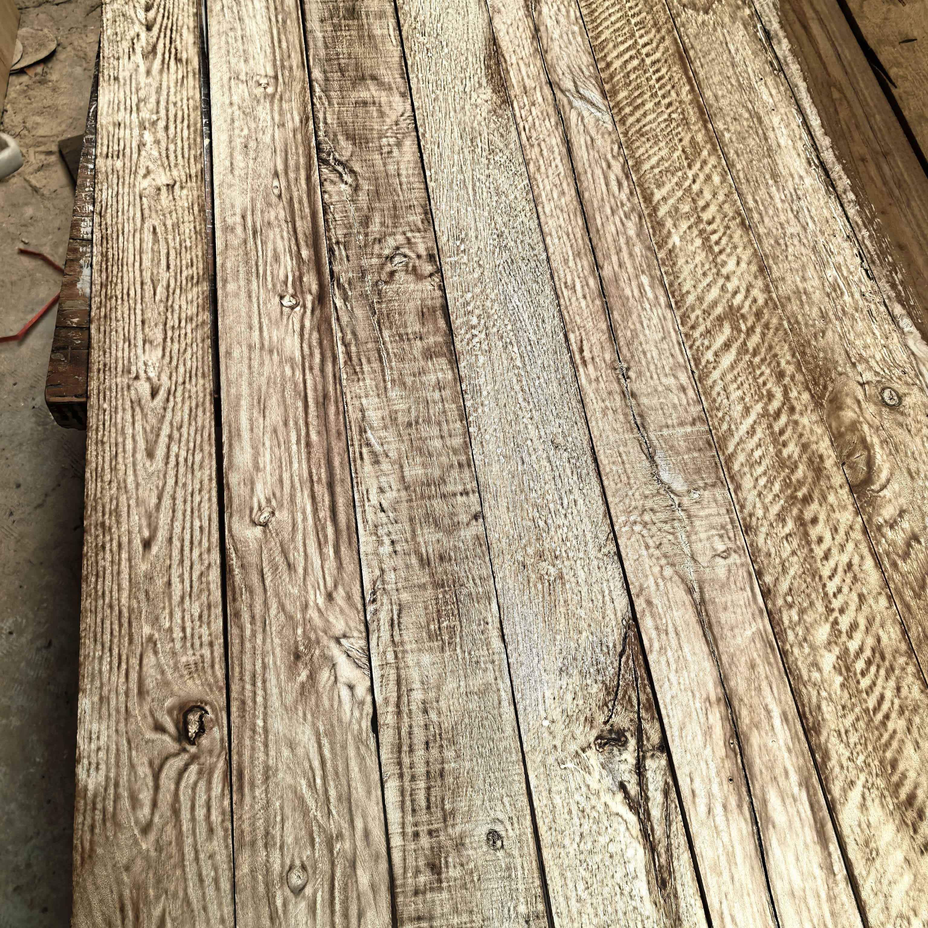 老硬杂木风化白实木地板风化纹理板民宿复古装饰护墙板吊顶背景墙,淘宝优惠券,粉丝福利购,淘宝优惠卷