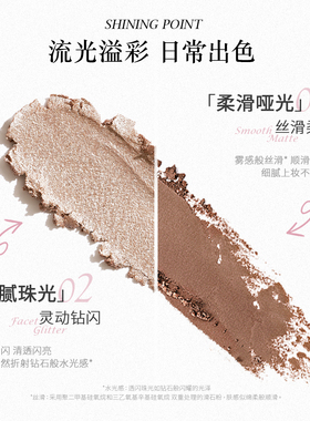 Eunarz又姿五色眼影日常淡妆粉色紫色灰色哑光玩妆珠光多用一体盘