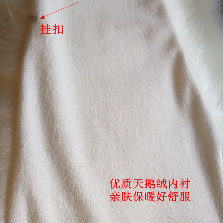 加厚仿狐狸毛保暖斗篷披肩秋冬季婚纱旗袍礼服披风双面毛皮草外套-图2