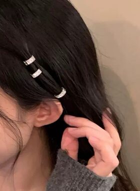 圆形金属小发扣明星同款