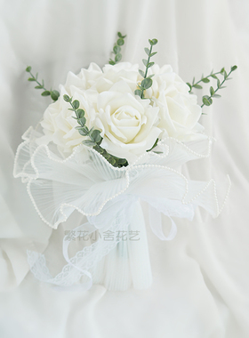 保湿手感仿真花领证手捧花新娘结婚花束假花婚纱摄影婚礼伴娘捧花
