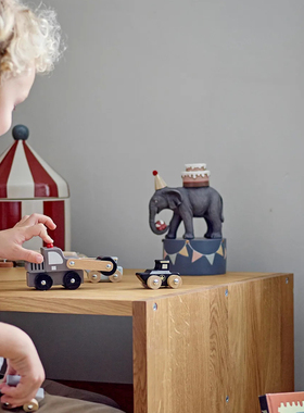 丹麦代购 Bloomingville可爱长颈鹿大象儿童房儿童房装饰摆件烛台