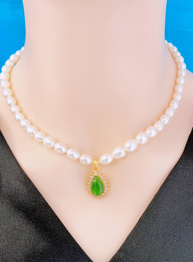 新品天然淡水珍珠项链轻奢小众
