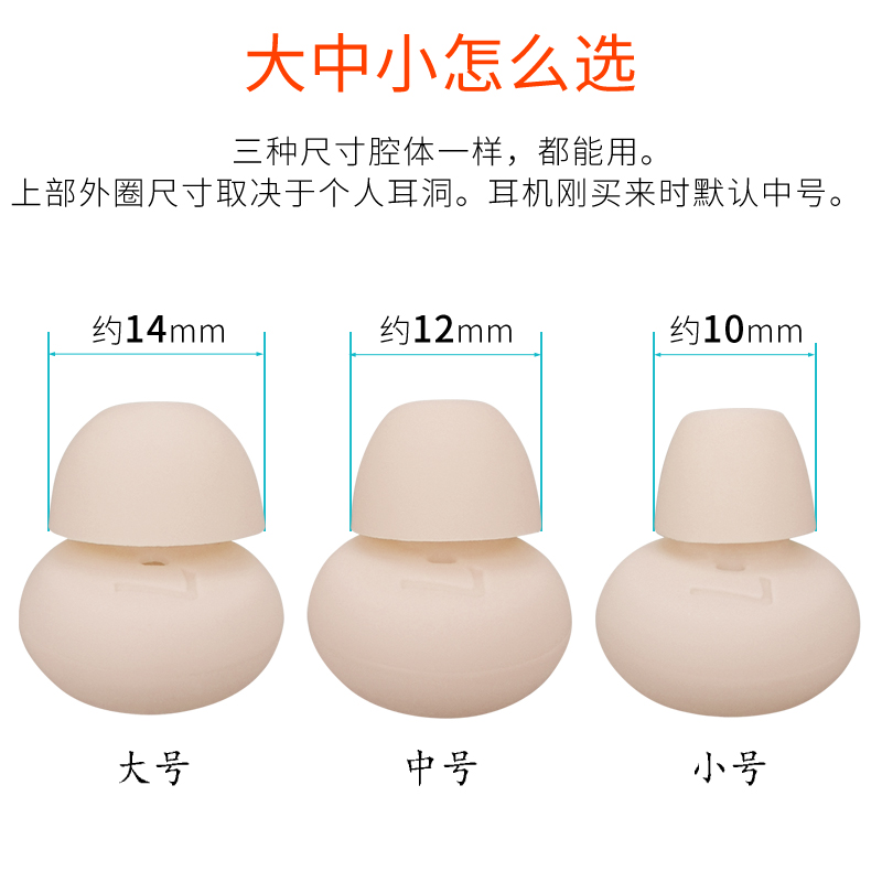 适用万魔Stylish耳机配件1MORE耳套耳帽E1025硅胶套E1024BT耳塞套-图1