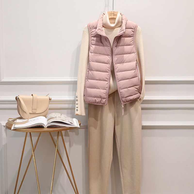 羽绒马甲短款2022秋冬新款羽绒服 玫凌羽绒服