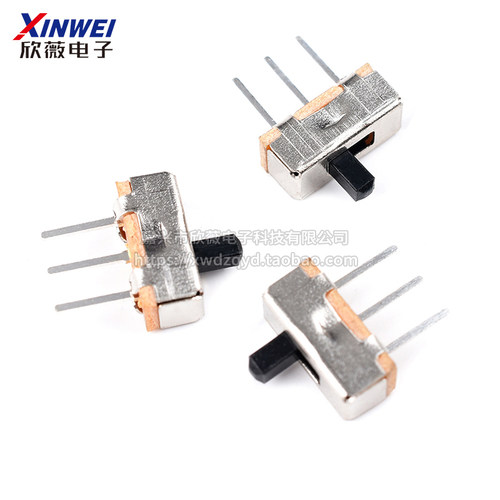 SS12d00G3 拨动开关/推动开关/波段开关 3脚 2档立式中间不停20只 - 图1
