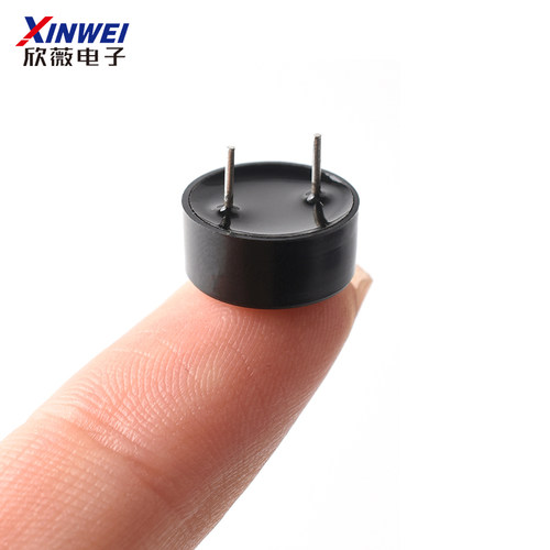 1255圆针无源压电式蜂鸣器12*5.5MM脚距6.5MM环保耐高温蜂鸣器 - 图1