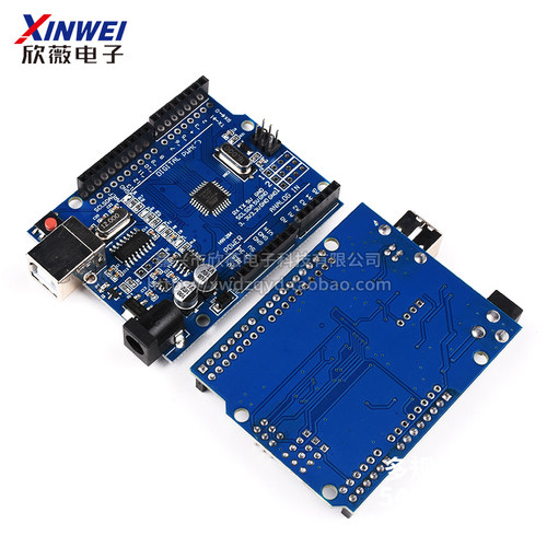 UNO R3开发板ATmega328P单片机改进版适用arduino CH340送数据线 - 图0