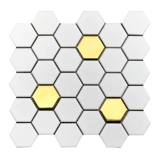 HXSPADRA Nordic Hexagonal Ceramic Mosaic Gold Фарфор