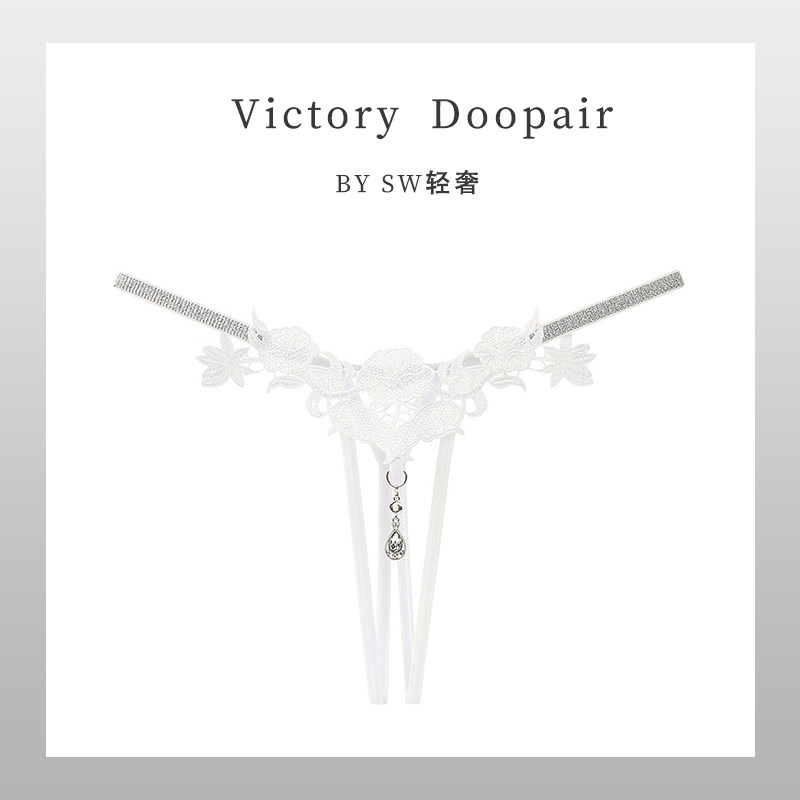 维多利亚多培尔欧美性感诱惑内裤女士纯欲镂空情调钻饰火辣三角裤,淘宝优惠券,粉丝福利购,淘宝优惠卷