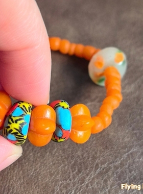 砂糖南瓜 手链 珠子手环 设计风 可定制 flying design