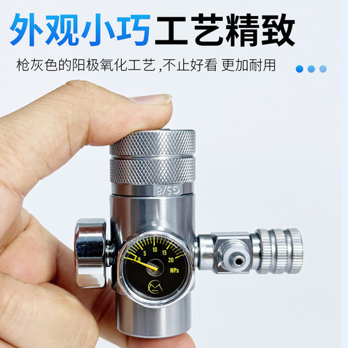 牧梵co2减压阀迪茨表牧凡电磁双表草缸二氧化碳钢瓶灭火器小单 - 图2