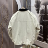 Spring minimalist lapel zipper short warm men's cotton coat