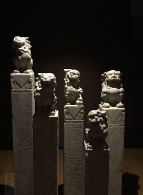 庭院摆件做旧仿古青石拴马桩石雕貔貅麒麟栓马石狮子四神兽拴马柱