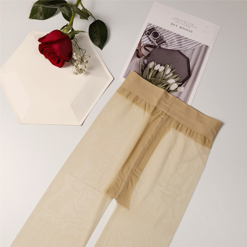 SK8909黑金传奇金典袜超薄T裆高腰5D全透明黑丝女夏光腿神器丝袜 - 图2