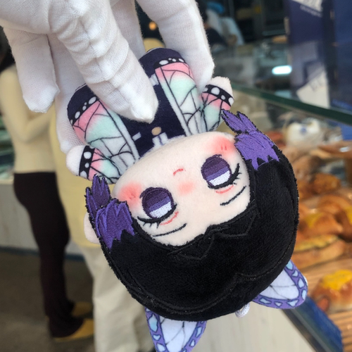 鬼灭之刃棉花娃娃香奈乎and蝴蝶忍10cm背包挂件动漫周边正版公仔 - 图1