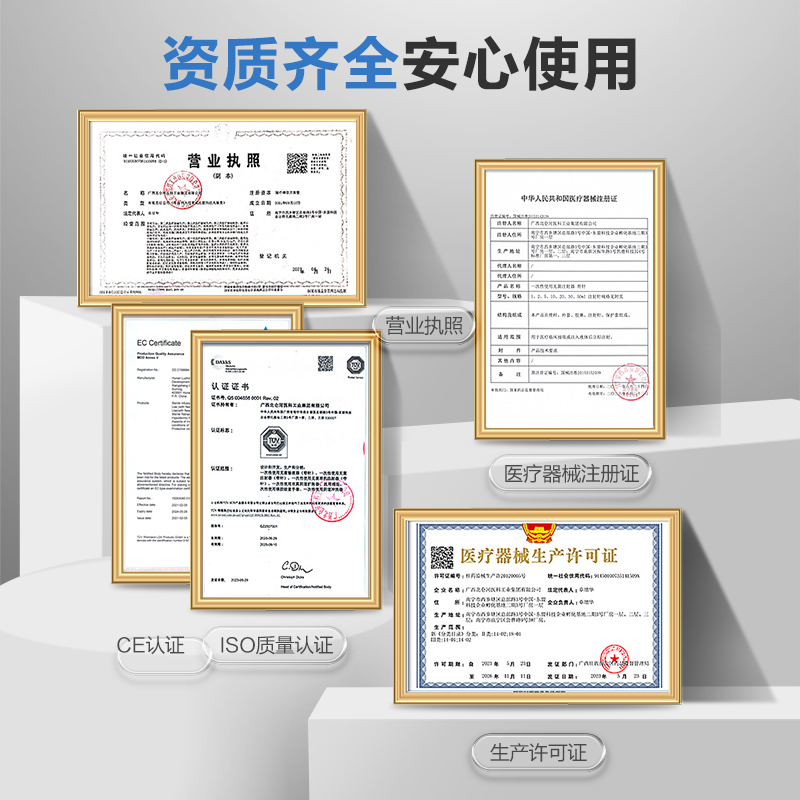 医用无菌注射器一次性针筒小针管针头1/2/5/10/20/50ml一毫升打针-图3