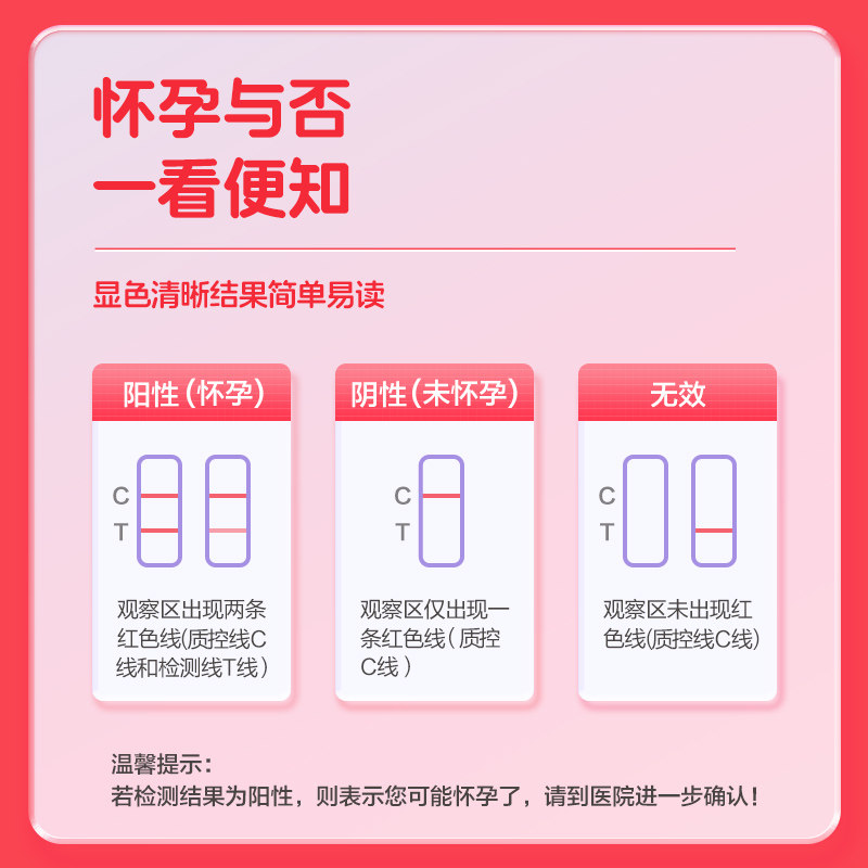 可孚验孕棒hcg旗舰店早早孕测试纸 可孚医疗器械验孕棒/验孕仪器