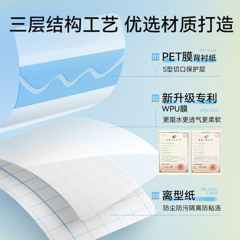 可孚医用伤口防水贴手术后大号创可贴洗澡专用敷贴料透明胶布pu膜,淘宝优惠券,粉丝福利购,淘宝优惠卷