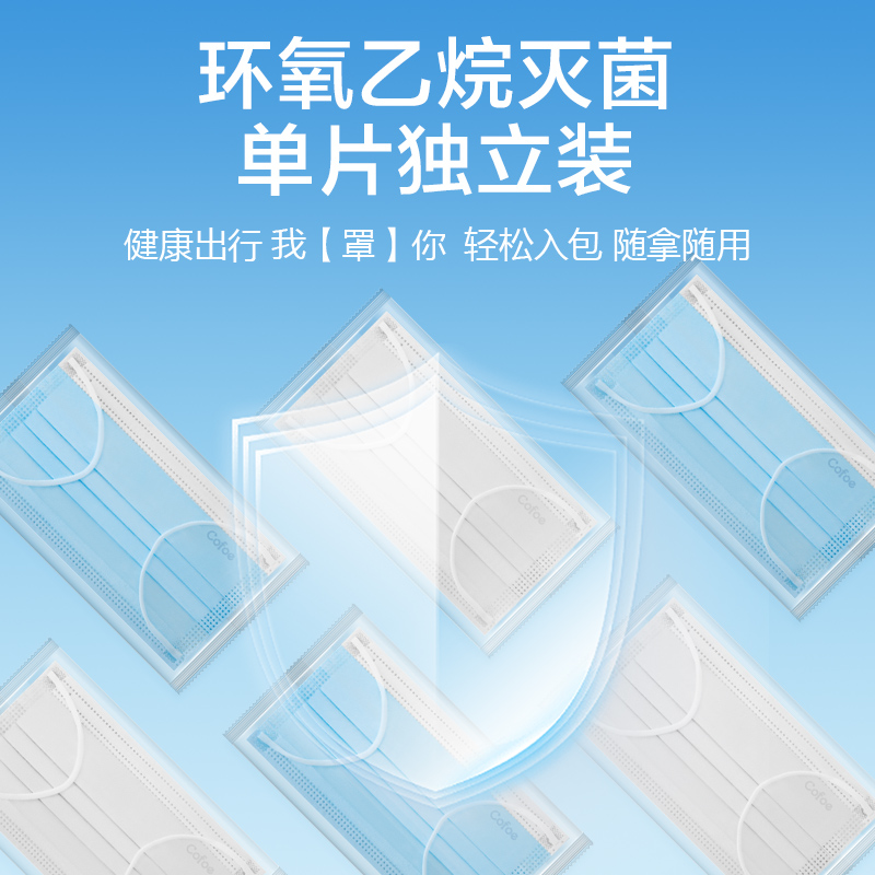 可孚医用外科口罩一次性医疗成人白色灭菌单独包装正品官方旗舰店 - 图0