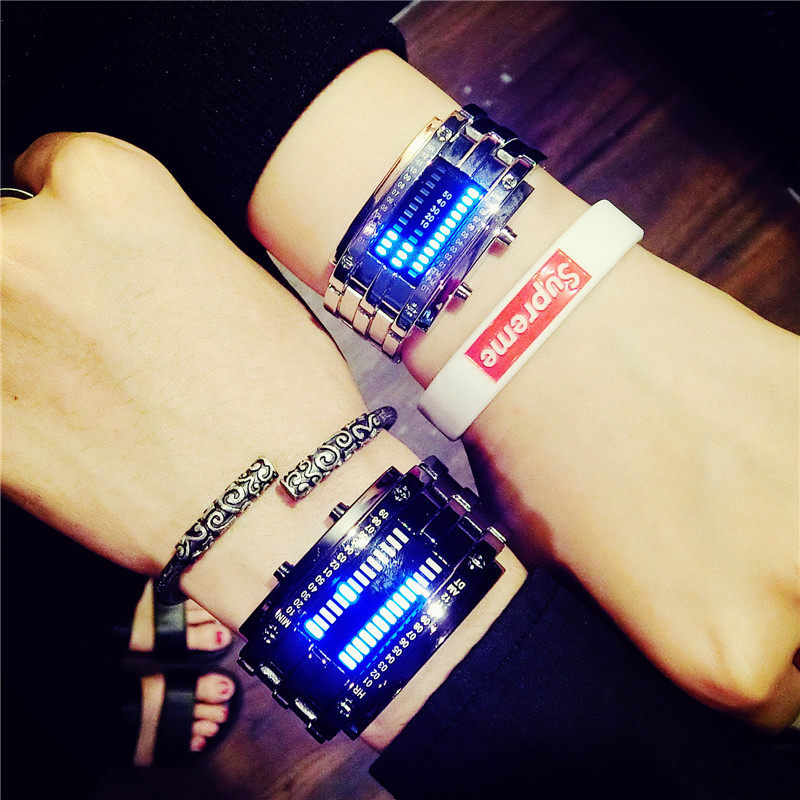 网红新概念黑科技男女韩版电子表 点点繁星潮品屋国产腕表