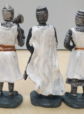 马耳他纪念品中世纪骑士圣殿骑士3D立体树脂装饰纪念品摆件