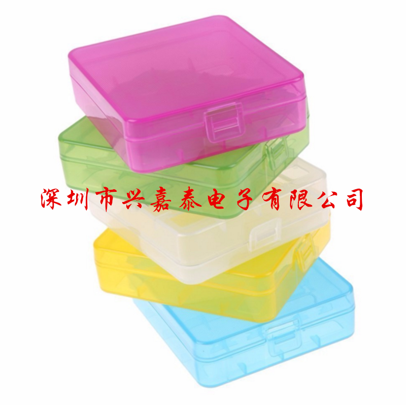 Section 4 18650 battery storage box 4 section 18650 battery lithium storage box plastic box
