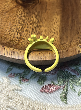 无聊了送TA一个搞怪小怪兽戒指大眼仔甜酷卡通可爱指环礼物饰品