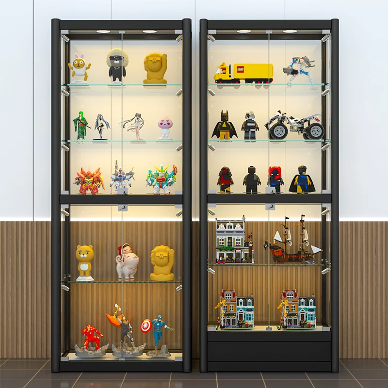 Lego, minifigure, stand, glass storage system, toy, constructor