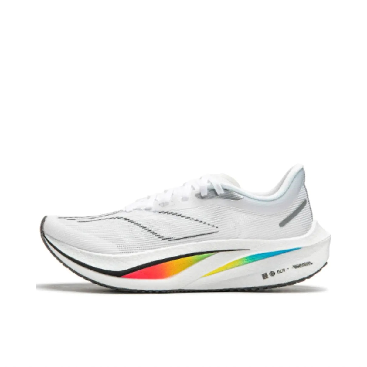 李宁男女2024新飞电4CHALLENGER䨻丝高回弹透气运动跑鞋ARMU006 - 图0