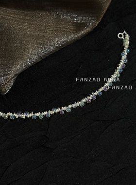 FANZAOS925纯银彩虹泡泡手链