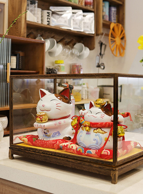 手绘!日本猫舍道乐堂本铺招财猫