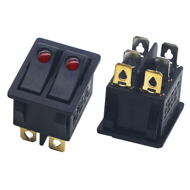 Electric heater oil heater with light 6-pin 2-position boat-shaped switch