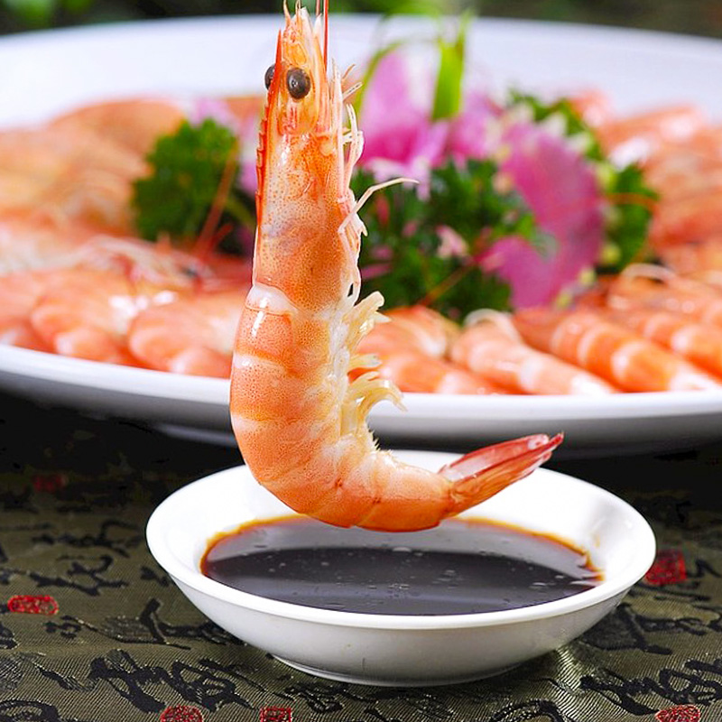 中篮白灼汁白灼虾酱油清蒸鱼凉拌汁海鲜0脂肪油醋汁瓶装酱汁1kg餐 - 图1