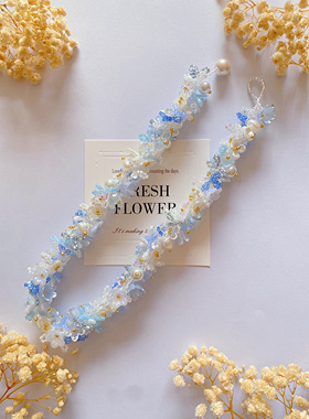 爱丽丝仙境 2025新款原创手作自制串珠手链冷淡风花朵饰品首饰