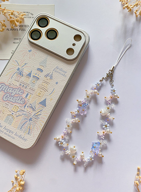 庄生迷碟 小清新手工串珠手链时尚百搭公主项链手机链蝴蝶少女