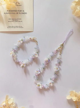 紫调星河2026新款原创手工制作串珠手链甜美可爱少女小众配饰手机