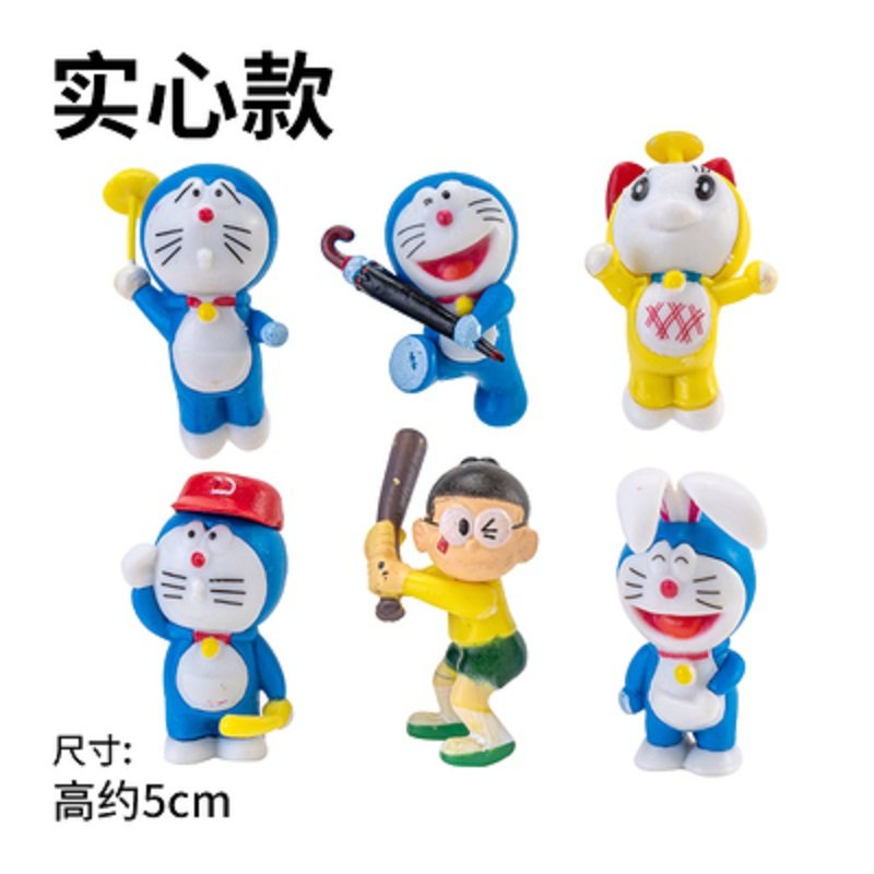 生日蛋糕装饰摆件哆多啦A梦情景机器猫飞天叮当猫烘焙蜘蛛侠4件 - 图2