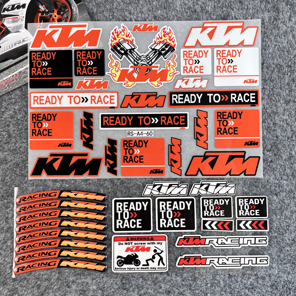 Suitable for KTM motorcycle reflective stickers body stickers