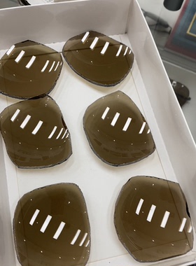 石头镜40多年老字号厂家纯天然水晶黄底料800弯超高清晰度大镜片