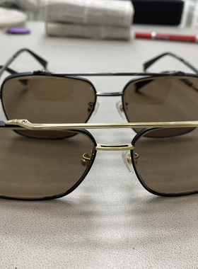 石头镜新款纯天然水晶男士款太阳镜防紫外线墨镜开车眼镜纯钛镜框