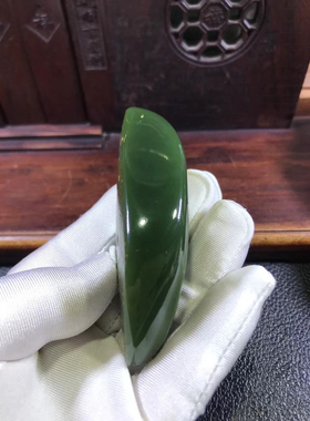 碧玉戒指裸石菠菜绿阳绿猫眼一线天戒面 18k金吊坠项链指环