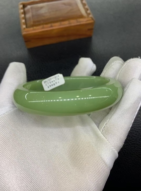 和田玉析木绿河磨玉新版手镯56克56.5口径精品原生态精致性价比高