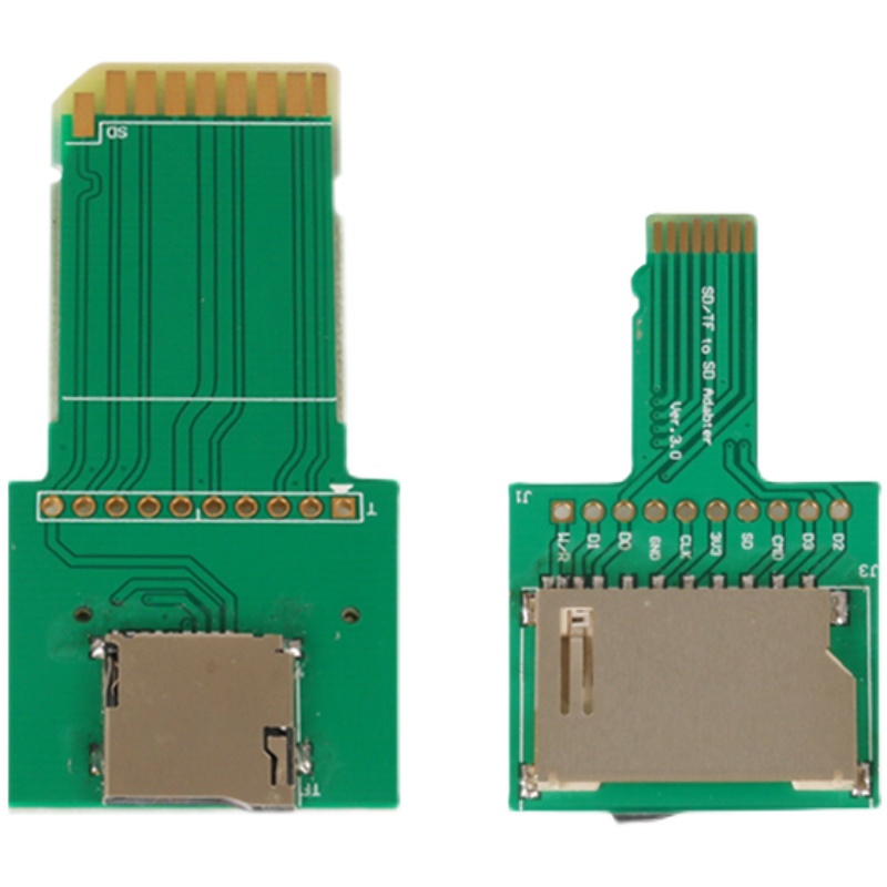 TF转SD双卡槽测试卡转换器外置TF内存卡测试卡套存储卡延长散热板